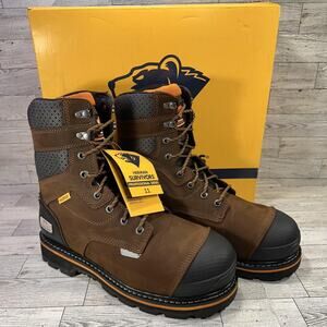 Herman Survivors Dozier Boots Mens Size 11 Brown Steel Toe Waterproof Work Boot